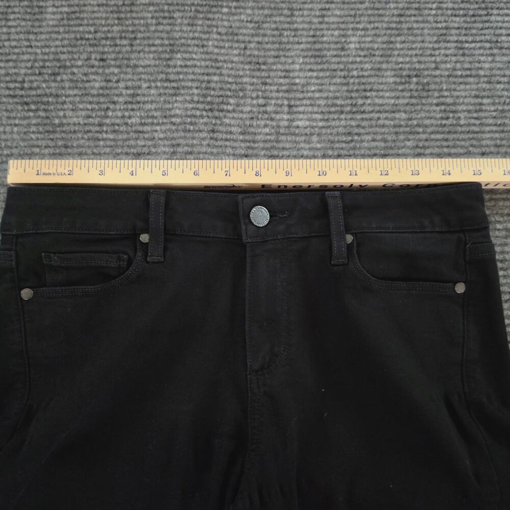 PAIGE Size 29 Leggy Ultra Skinny Black Denim Stretch Jeans - Picture 10 of 11